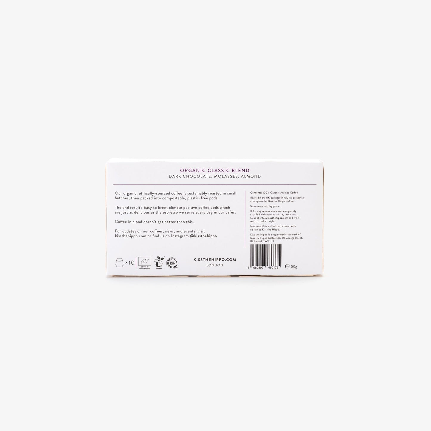 Kiss The Hippo Organic Classic Blend Pods