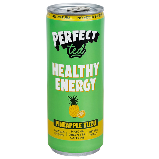 Perfect Ted Matcha Pineapple Yuzu Healthy Sparkling Energy Drink