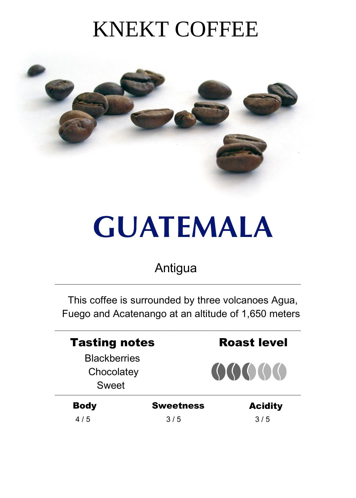 GUATEMALA - KNEKT COFFEE